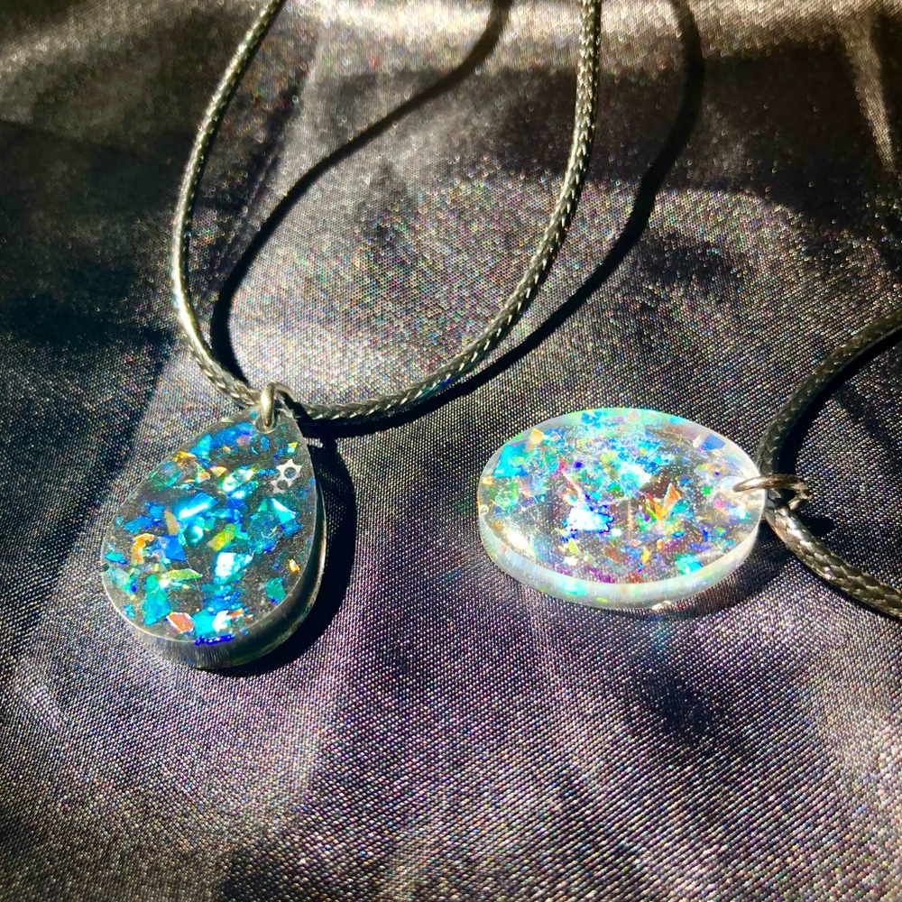 Custom Holographic Rainbow Necklace